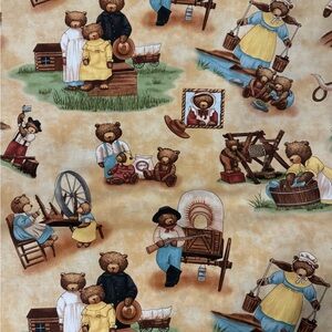 Wild West Bears Sewing Fabric Sold by the Yard